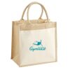 Cotton Pocket Jute Midi Tote Thumbnail