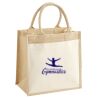 Cotton Pocket Jute Midi Tote Thumbnail