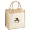 Cotton Pocket Jute Midi Tote Thumbnail
