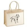 Cotton Pocket Jute Shopper Thumbnail
