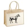 Cotton Pocket Jute Shopper Thumbnail