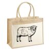 Cotton Pocket Jute Shopper Thumbnail