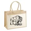Cotton Pocket Jute Shopper Thumbnail