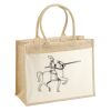 Cotton Pocket Jute Shopper Thumbnail