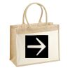 Cotton Pocket Jute Shopper Thumbnail