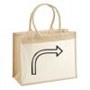 Cotton Pocket Jute Shopper Thumbnail