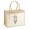 Cotton Pocket Jute Shopper Thumbnail