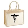 Cotton Pocket Jute Shopper Thumbnail
