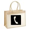 Cotton Pocket Jute Shopper Thumbnail