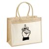 Cotton Pocket Jute Shopper Thumbnail