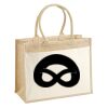 Cotton Pocket Jute Shopper Thumbnail