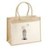 Cotton Pocket Jute Shopper Thumbnail