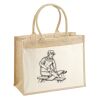 Cotton Pocket Jute Shopper Thumbnail