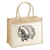 Cotton Pocket Jute Shopper Thumbnail