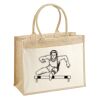 Cotton Pocket Jute Shopper Thumbnail