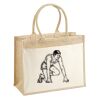 Cotton Pocket Jute Shopper Thumbnail