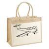 Cotton Pocket Jute Shopper Thumbnail