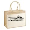 Cotton Pocket Jute Shopper Thumbnail