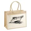 Cotton Pocket Jute Shopper Thumbnail