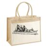 Cotton Pocket Jute Shopper Thumbnail