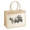 Cotton Pocket Jute Shopper Thumbnail