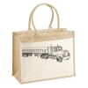 Cotton Pocket Jute Shopper Thumbnail