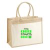 Cotton Pocket Jute Shopper Thumbnail