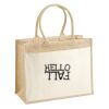 Cotton Pocket Jute Shopper Thumbnail