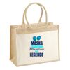 Cotton Pocket Jute Shopper Thumbnail