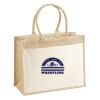 Cotton Pocket Jute Shopper Thumbnail