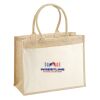 Cotton Pocket Jute Shopper Thumbnail
