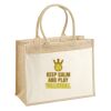 Cotton Pocket Jute Shopper Thumbnail