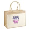 Cotton Pocket Jute Shopper Thumbnail