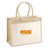 Cotton Pocket Jute Shopper Thumbnail