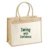 Cotton Pocket Jute Shopper Thumbnail