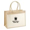 Cotton Pocket Jute Shopper Thumbnail