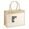 Cotton Pocket Jute Shopper Thumbnail