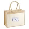 Cotton Pocket Jute Shopper Thumbnail